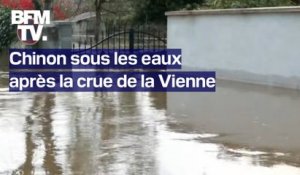 À Chinon, la Vienne a atteint son pic de crue et inondé les rues