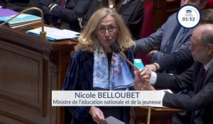"Nos professeurs ne sont pas seuls" assure Nicole Belloubet, ministre de l'Éducation nationale
