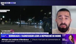 Attaque à Bordeaux: "Notre collègue a dû faire usage de son arme pour préserver son intégrité physique" détaille William Maury du syndicat de police Alliance