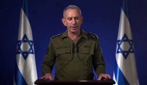 Israel Defense Forces - Conférence de presse après le lancement de drones contre Israël par l'Iran