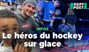 Il sauve un petit garçon d’un palet de hockey sur glace, le début d’une histoire dont l’Amérique raffole