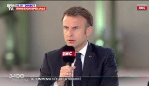 JO de Paris: "On va se donner les moyens de faire une très grande cérémonie d'ouverture", déclare Emmanuel Macron
