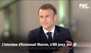 L'interview intégrale d'Emmanuel Macron sur RMC et BFMTV, à 100 jours des JO