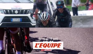 à suivre en direct sur la chaîne L'Équipe - Cyclisme sur route - Tour des Alpes