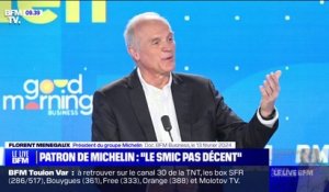 La président du groupe Michelin estime que le "smic n'est pas un salaire décent"