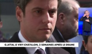 Gabriel Attal à Viry-Châtillon, 2 semaines après le drame