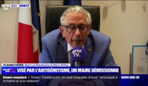"J'ai régulièrement des Miolands qui me traient de sale juif": Claude Cohen (maire LR de Mions, dans le Rhône) témoigne sur sa démission après avoir été visé par des propos antisémites
