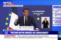 Emmanuel Macron: "Partout dans notre Europe, nos valeurs et notre culture sont menacées"