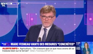 Mesures pour l'agriculture: "On a fait en quelques semaines ce qui était attendu parfois depuis des dizaines d'années", affirme Marc Fesneau