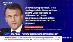Élections européennes: "Le RN ne propose rien", affirme Emmanuel Macron dans la presse