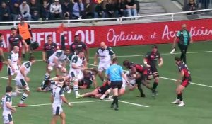 TOP 14 - Essai de Lucas REY (SP) - LOU Rugby - Section Paloise