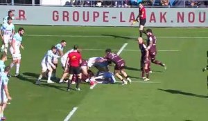 TOP 14 - Essai de Arnaud ERBINARTEGARAY (AB) - Aviron Bayonnais - Union Bordeaux-Bègles