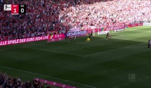 31e j. - Victoire du Bayern contre Francfort avec 2 buts de Kane et un d'Ekitite