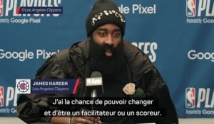Clippers - Harden : "J'ai la chance de pouvoir changer et d'être un facilitateur ou un scoreur"