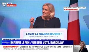 "Emmanuel Macron a tenté de nous inventer un nouveau narratif européen", estime Marine Le Pen à propos du discours d'Emmanuel Macron à la Sorbonne