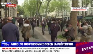 Manifestation du 1er-Mai: 18.000 personnes mobilisées à Paris selon la préfecture, 50.000 selon la CGT
