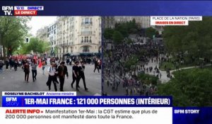 Manifestation du 1er-Mai: 121.000 participants décomptés dans toute la France par le ministère de l'Intérieur