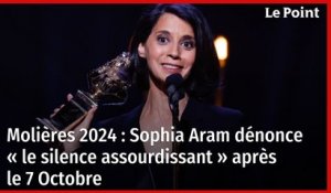Molières 2024 : Sophia Aram dénonce « le silence assourdissant » après le 7 Octobre