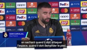 Real Madrid - Carvajal : “Vini est l'un des meilleurs joueurs du monde et il le montre”
