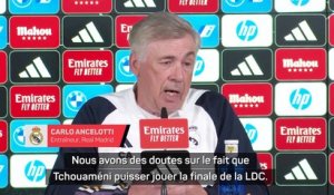 Ancelotti : "Des doutes sur le fait que Tchouaméni puisser jouer la finale de la LDC"