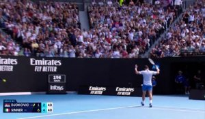 La démonstration de Sinner face à Djokovic en vidéo