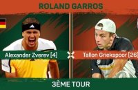 Roland-Garros - Zverev miraculé