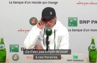 Roland-Garros - Swiatek : "Il faudrait commencer les matches plus tôt"