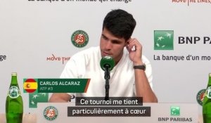 Roland-Garros - Alcaraz : "Ce tournoi me tient particulièrement à cœur"