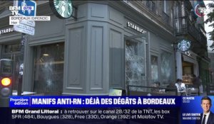 Tags, vitres brisées... Une manifestation contre le RN fait des dégâts à Bordeaux