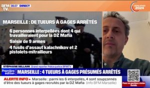 Quatre tueurs à gages présumés, âgés de 20 à 24 ans, arrêtés à Marseille