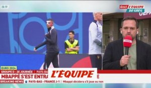 Kylian Mbappé s'est entraîné à part avant Pays-Bas - France - Euro 2024 - Bleus