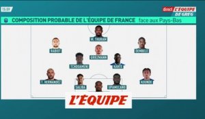 Sans Mbappé, avec Rabiot à gauche et Tchouaméni - Euro 2024 - Bleus