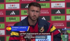 Espagne - Laporte : “Ça se passe bien avec Robin Le Normand, on est contents de jouer ensemble”