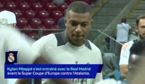 Real Madrid - Premier entraînement de veille de match pour Mbappé