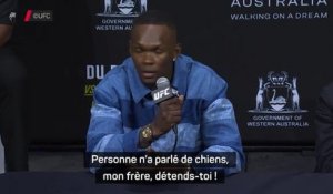 UFC 305 - La punchline de Du Plessis à Adesanya : "Personne n'a parlé de chiens, détends-toi !"