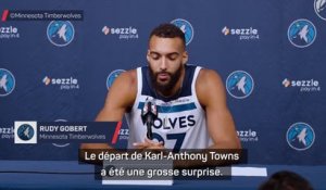Timberwolves - Gobert : "Le départ de Towns a été une grande surprise"