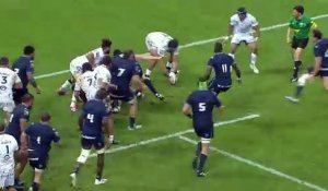 TOP 14 - Essai de Mael MOUSTIN (MHR) - Montpellier Hérault Rugby – RC Vannes