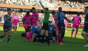 TOP 14 - Essai de JJ Van der Mescht (SFP) - Castres Olympique - Stade Français Paris