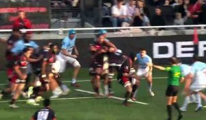 TOP 14 - Essai de Mickael GUILLARD (LOU) - LOU Rugby - Aviron Bayonnais