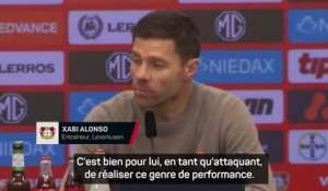 Leverkusen - Xabi Alonso salue la performance de Schick après son coup du chapeau