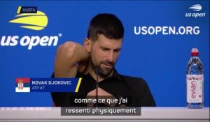 US Open - Djokovic ne sait pas d’où vient sa baisse physique dans le 2ème set