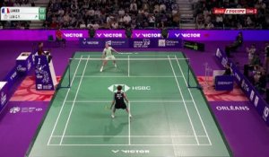 Alex Lanier remporte le premier set - Badminton - Masters d'Orléans