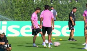 Inter Miami - Messi tout sourire à l'entraînement avant ses retrouvailles avec le PSG