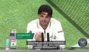 Wimbledon - Fritz se sent très à l'aise : “Lorsque je gagne Eastbourne, je me sens en confiance”
