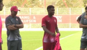 Monaco - Fati à l'entraînement collectif, Dier en individuel, pas encore de Pogba