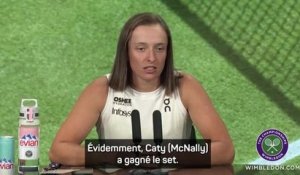 Wimbledon - Swiatek revient sur son 1er set perdu : "J'ai perdu mon intensité"