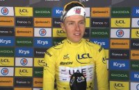 Tour de France 2025 - Tadej Pogacar : "Je prends le maillot Jaune et je gagne du temps sur tous mes concurrents..."