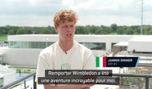 Cincinnati - Sinner : "Remporter Wimbledon a été une aventure incroyable"