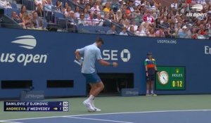 US Open - Djokovic trébuche dès le début du double mixte