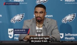 Eagles - Hurts réagit à l'expulsion de son coéquipier Jalen Carter
